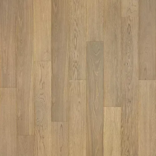 Light natural wood plank flooring with varied beige and tan tones