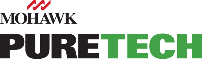 Mohawk PureTech logo in black, white, and green text