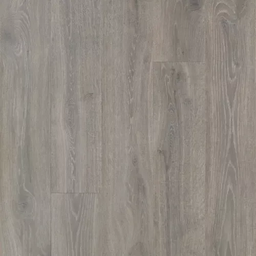Close-up of light gray wood grain flooring texture