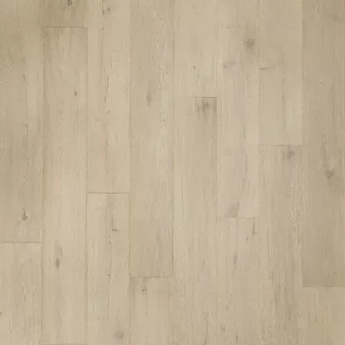 Light beige wood floor with visible plank seams and subtle grain patterns
