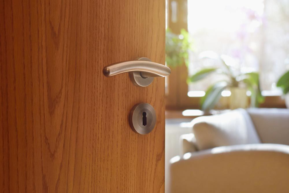 Lock Wood In Door — Doors & Locks in Tamworth, NSW