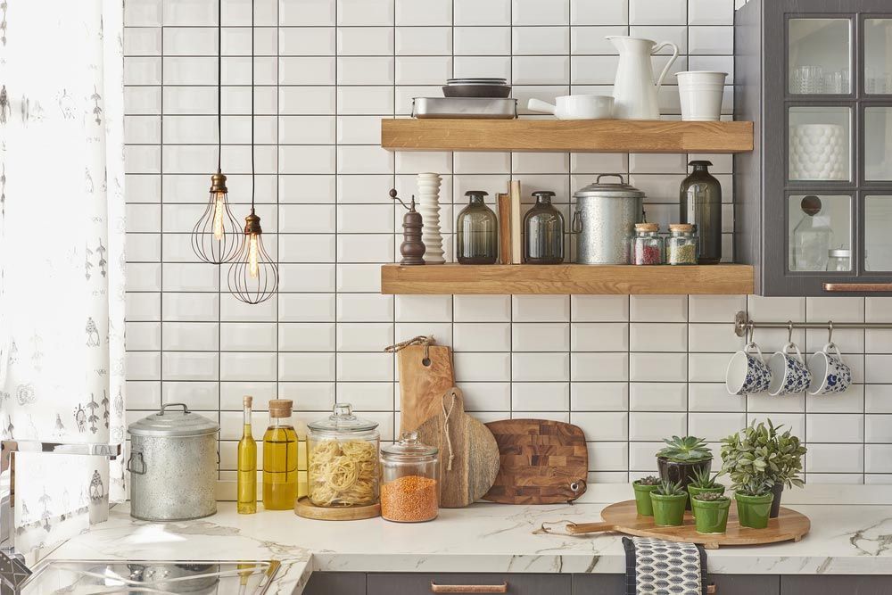 White Tiles Wall Modern Kitchen — Internal Lining in Tamworth, NSW