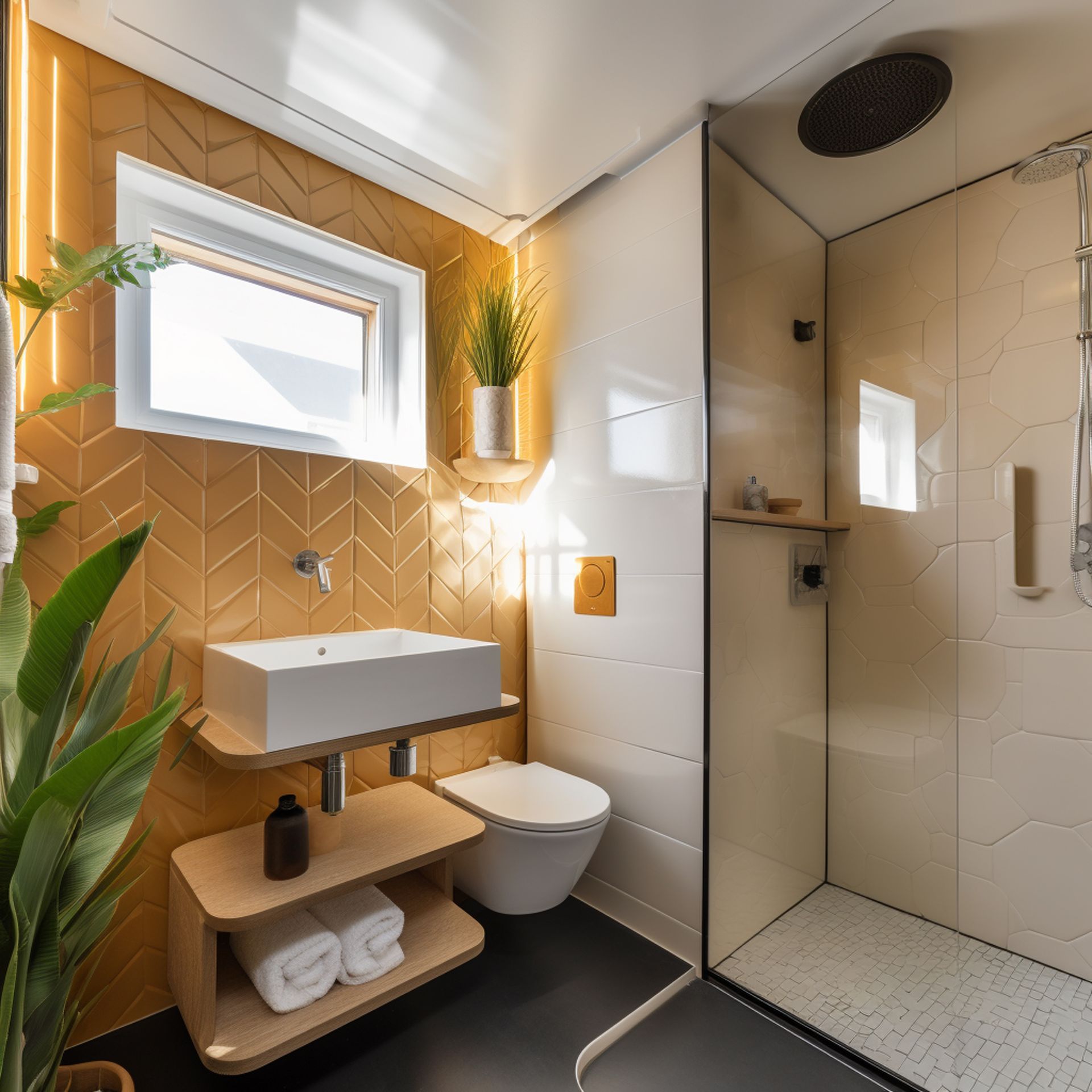 Modern bathroom renovation in Albany, NY