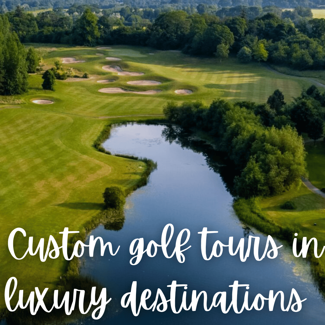 Golf Green with large pond