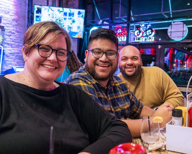 Collegues having fun at Crimpson tap house