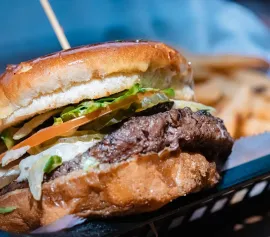 Crimson Tap House Signature Burger