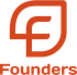 Founders Life & Health Logo: Orange leaf shape with the letter
