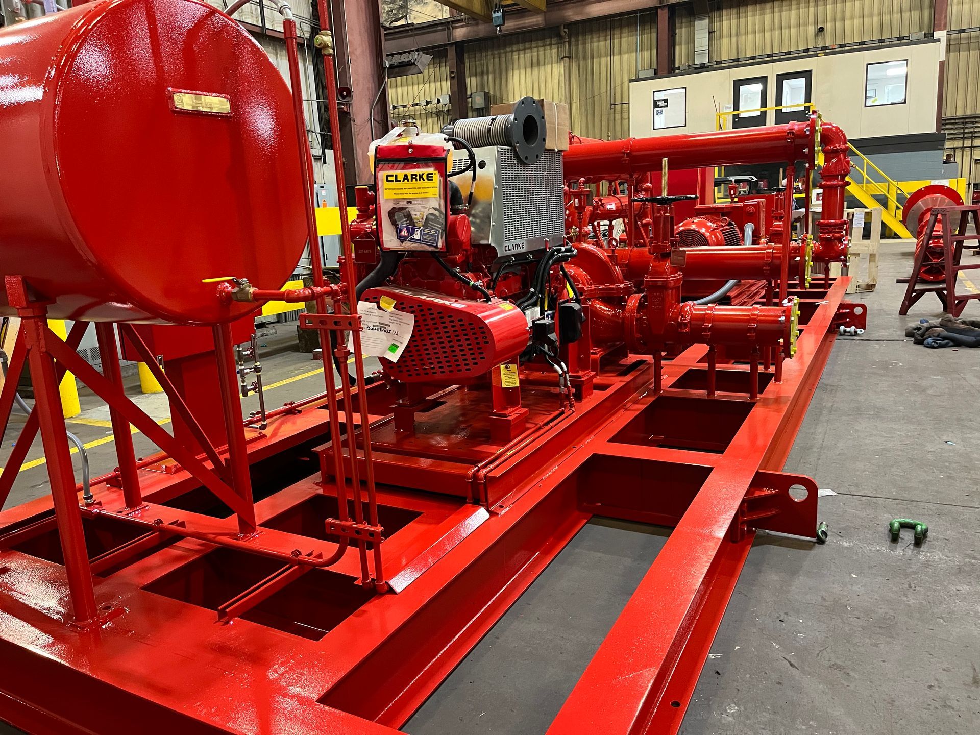 DIESEL END VIEW OF SKID
