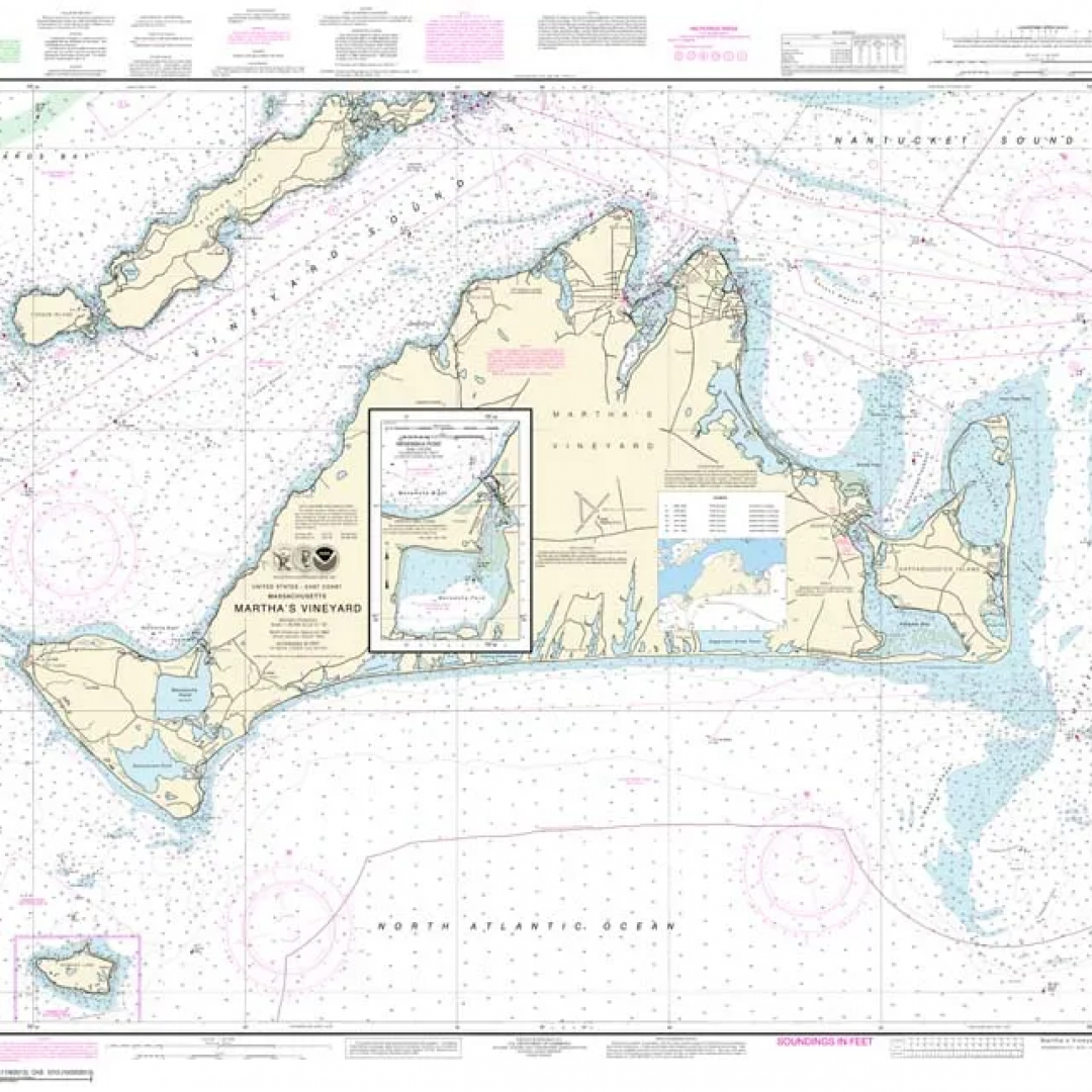 A large nautical map of the united states of america