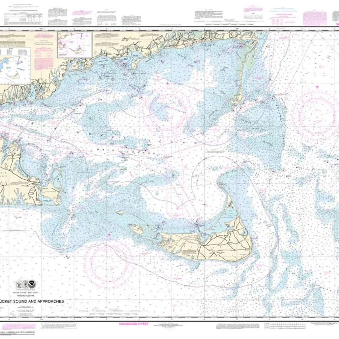 It is a nautical map of the ocean.