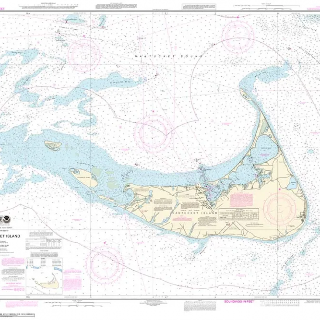 A nautical map of cape cod is shown on a white background.