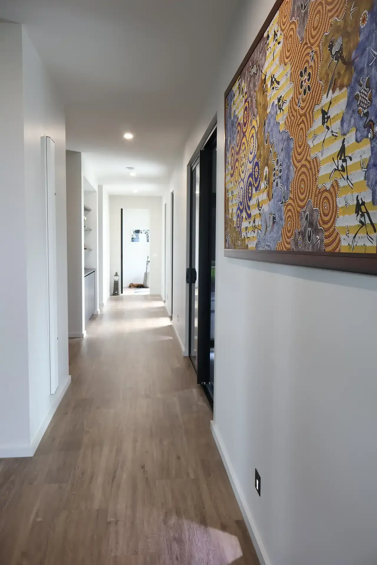 Hall in a new home built in St Leonards by master builder, Ryan Brothers Building