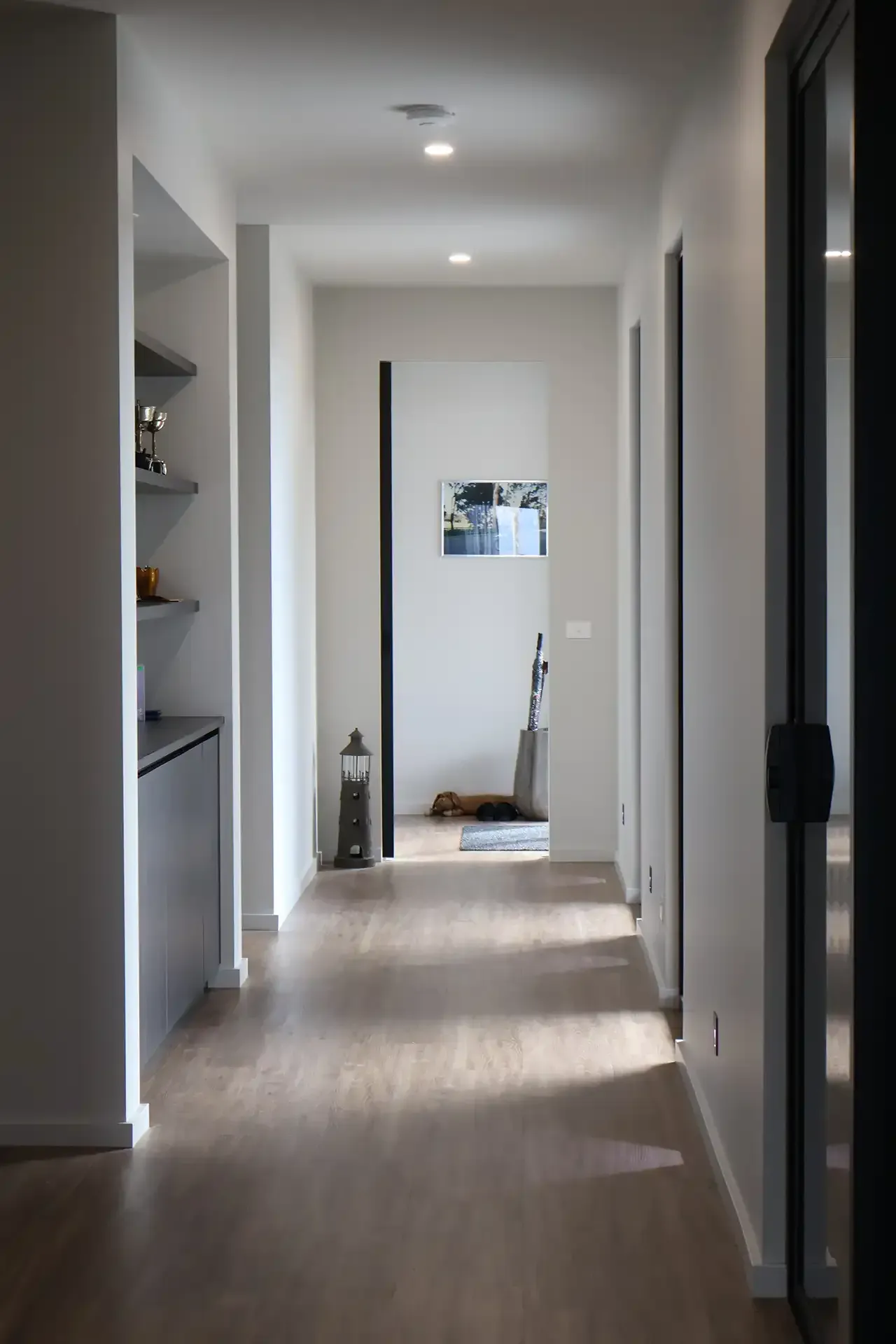Hall in a new home built in St Leonards by master builder, Ryan Brothers Building