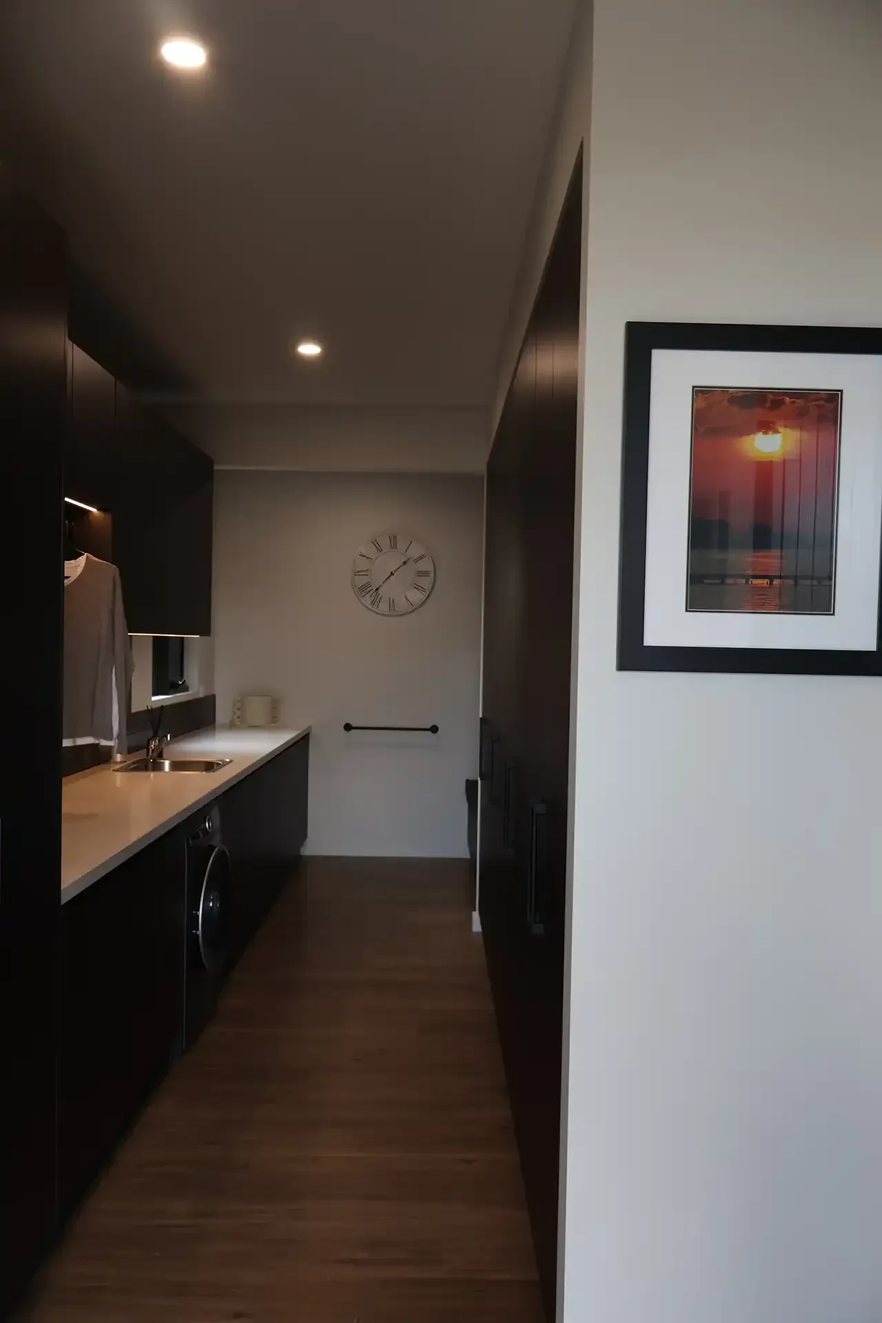 Laundry in a new home built in St Leonards by master builder, Ryan Brothers Building