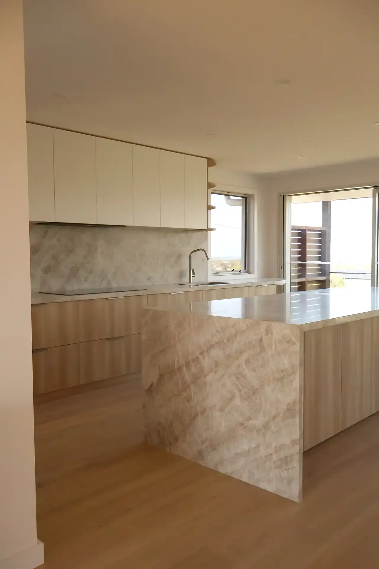 Kitchen in a new home built in Anglesea by master builder, Ryan Brothers Building