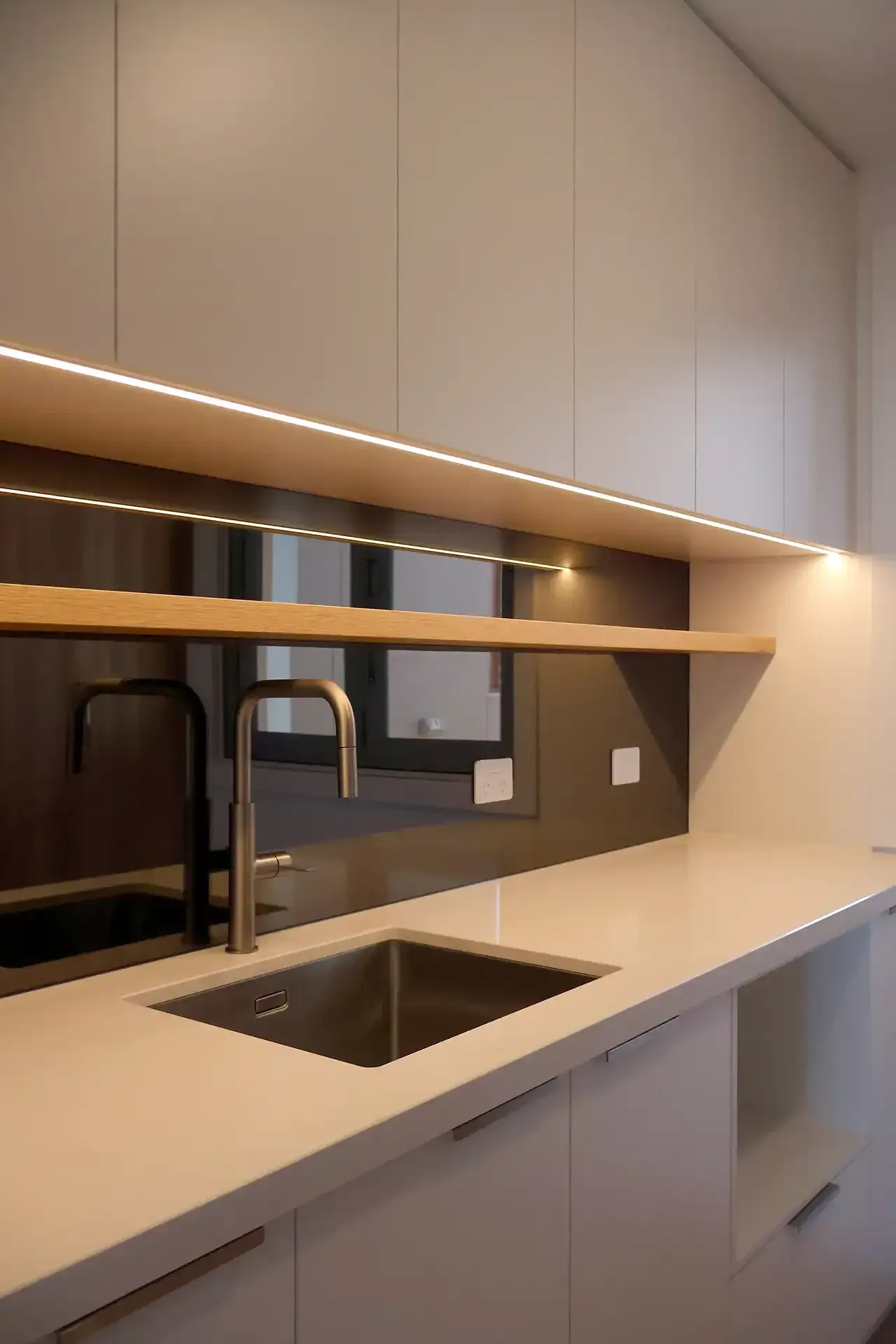 Kitchen in a new home built in Anglesea by master builder, Ryan Brothers Building