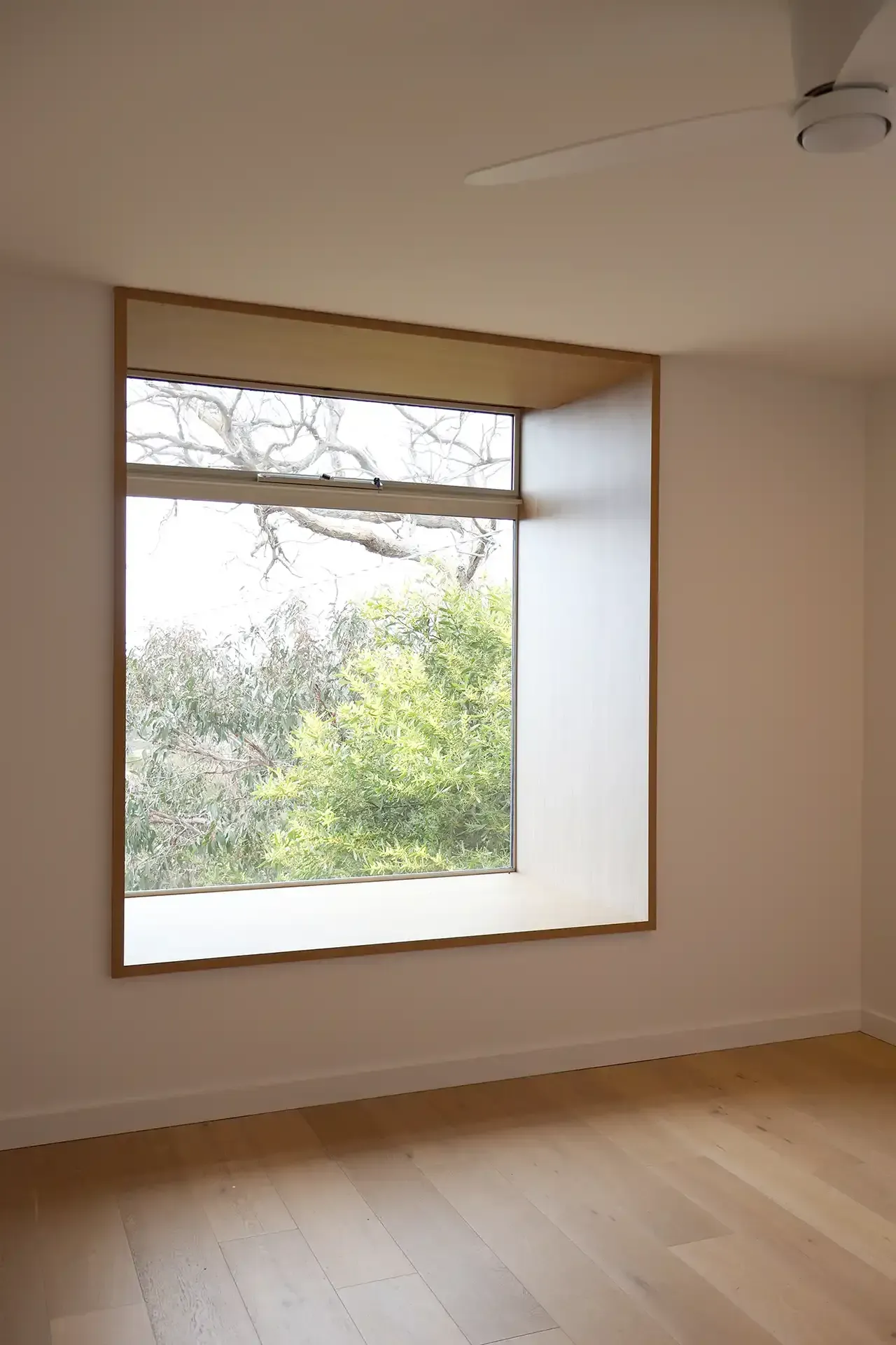 Bedroom in a new home built in Anglesea by master builder, Ryan Brothers Building