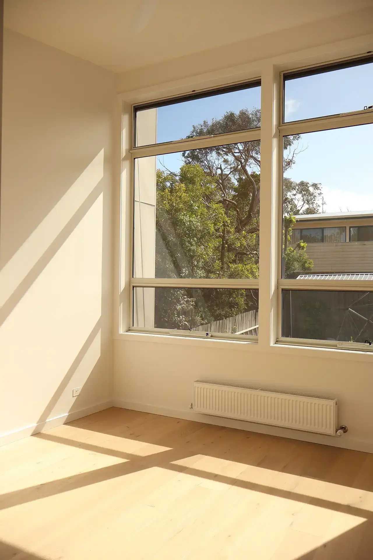 Bedroom in a new home built in Anglesea by master builder, Ryan Brothers Building