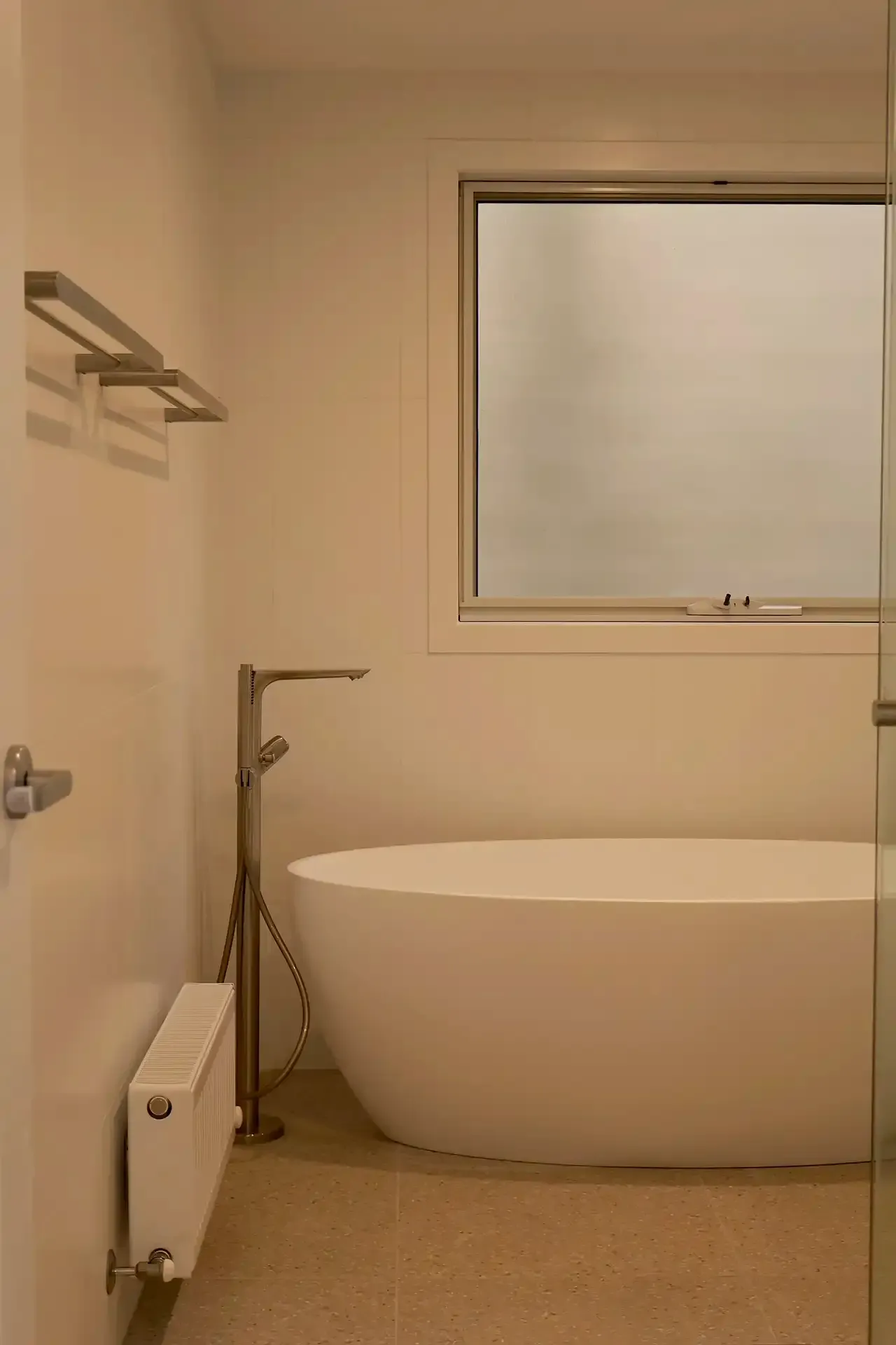 Bathroom in a new home built in Anglesea by master builder, Ryan Brothers Building