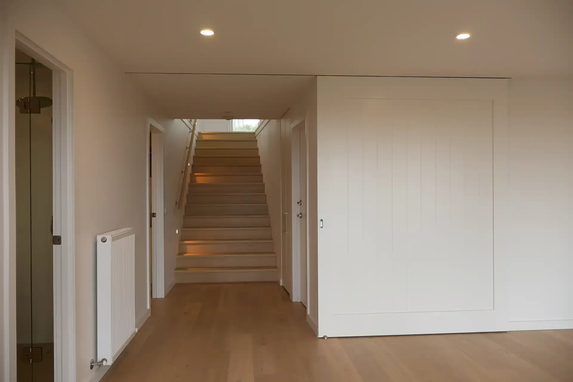 Staircase in a new home built in Anglesea by master builder, Ryan Brothers Building
