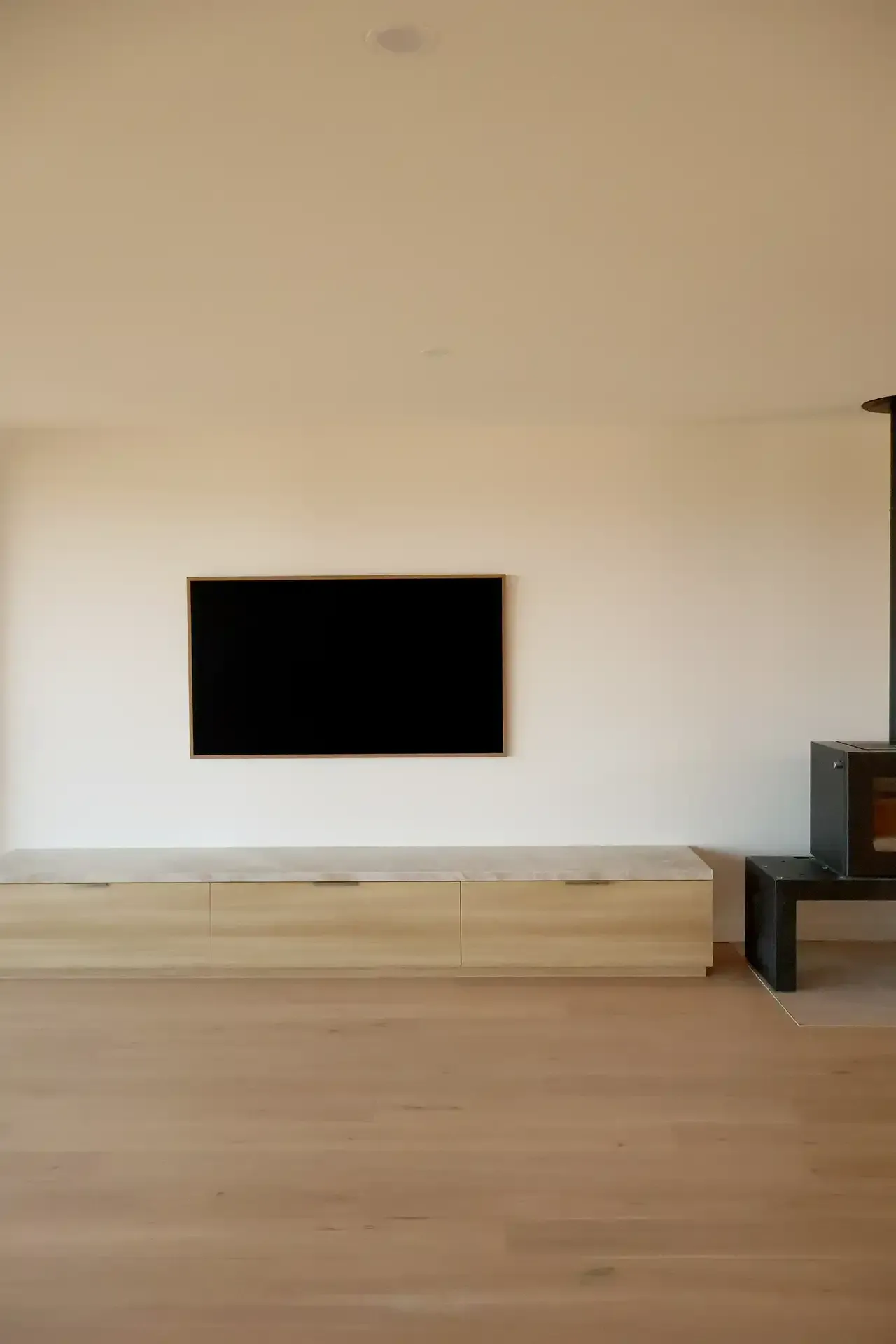 Living Room in a new home built in Anglesea by master builder, Ryan Brothers Building