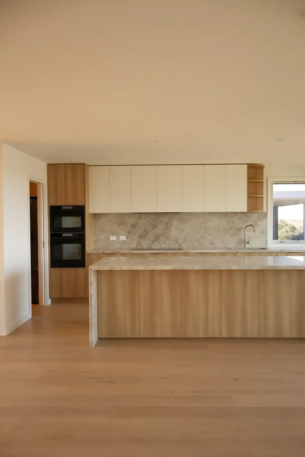 Kitchen in a new home built in Anglesea by master builder, Ryan Brothers Building