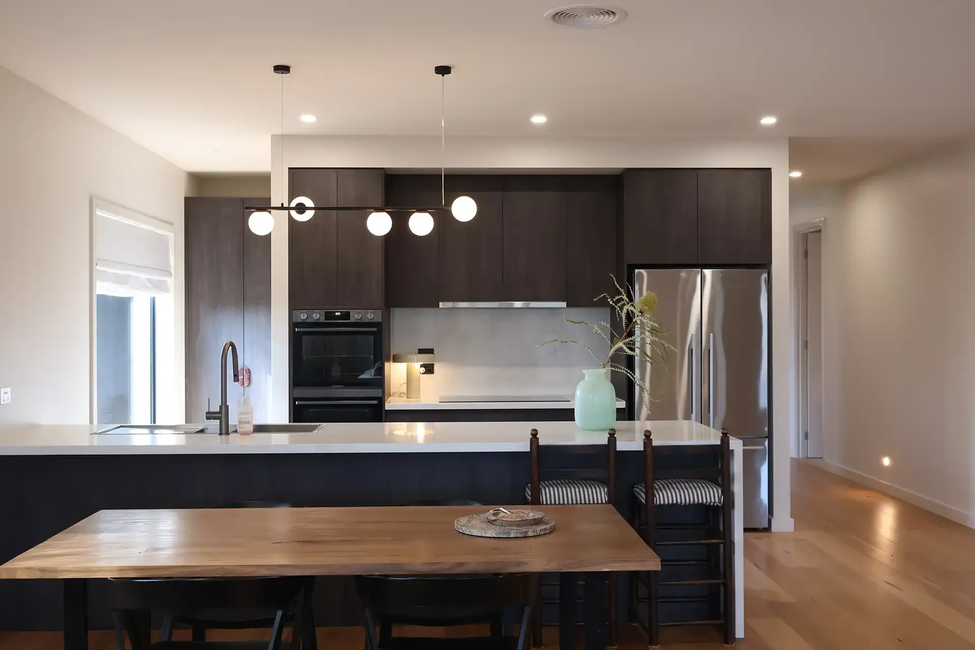 Kitchen in new home built in Warrnambool by master builder, Ryan Brothers Building