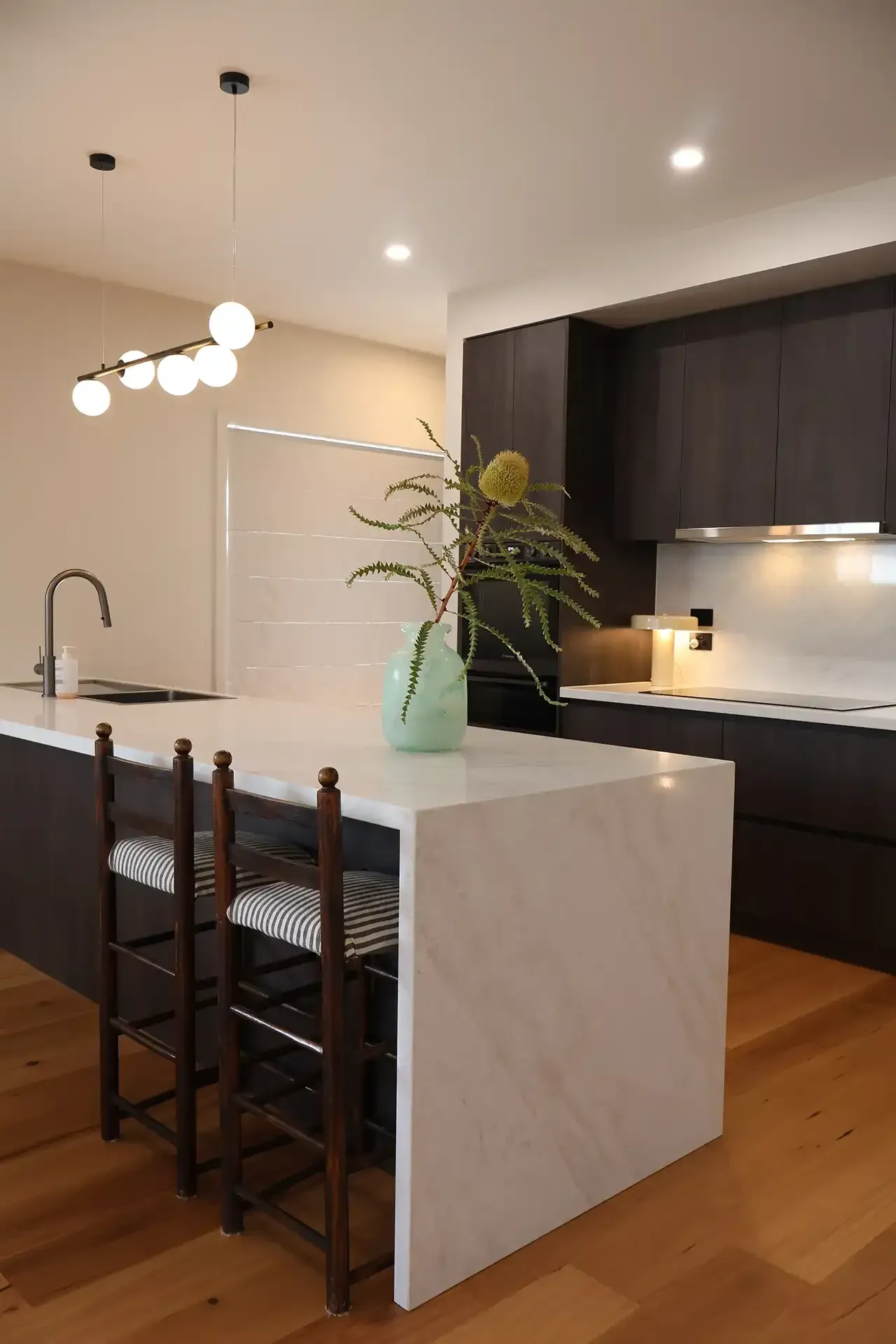 Kitchen in new home built in Warrnambool by master builder, Ryan Brothers Building