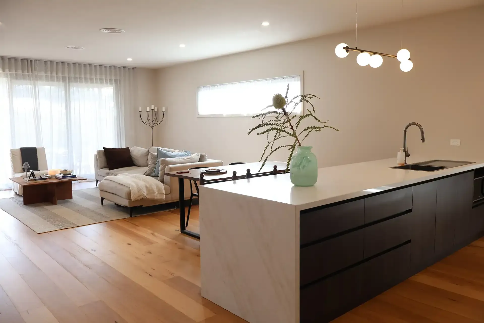 Living Room in new home built in Warrnambool by master builder, Ryan Brothers Building
