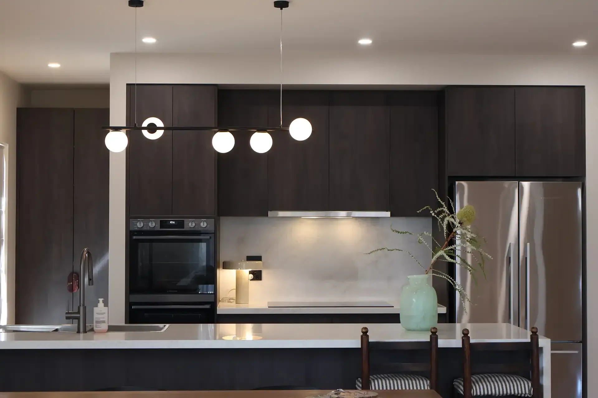 Kitchen in new home built in Warrnambool by master builder, Ryan Brothers Building