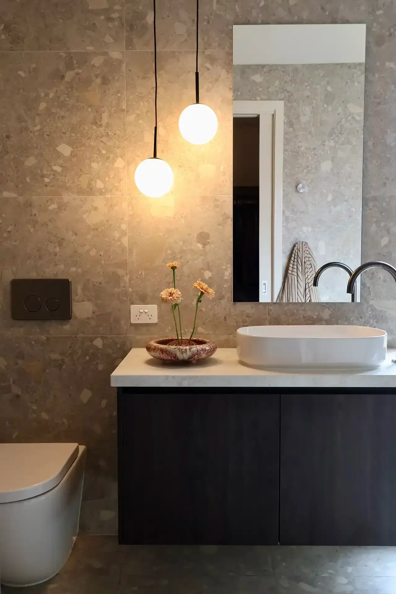 Bathroom in new home built in Warrnambool by master builder, Ryan Brothers Building