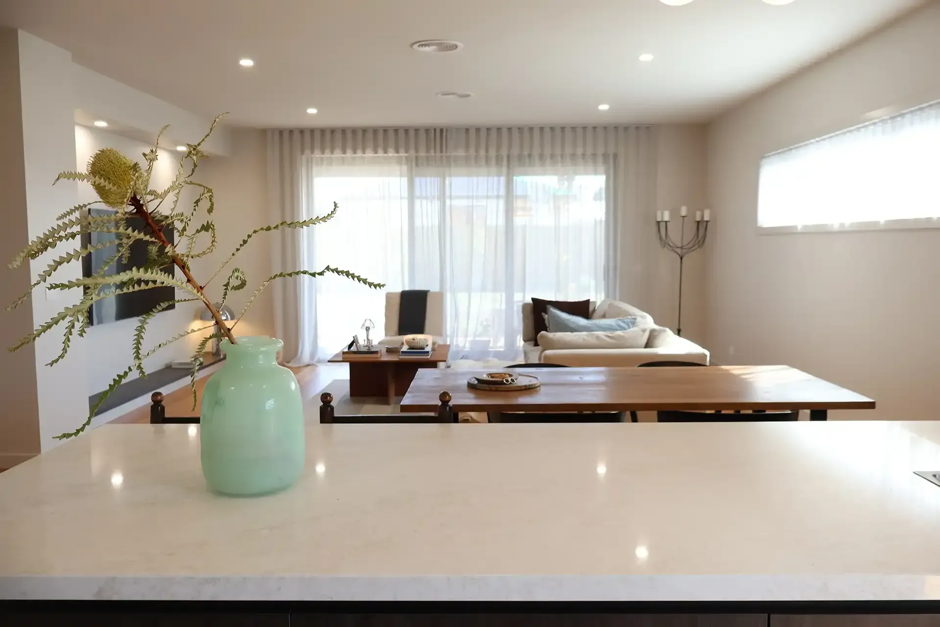 Living Room in new home built in Warrnambool by master builder, Ryan Brothers Building