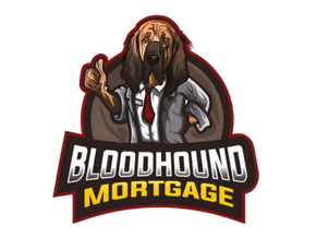 Bloodhound Mortgage logo with a brown bloodhound in a suit giving a thumbs-up