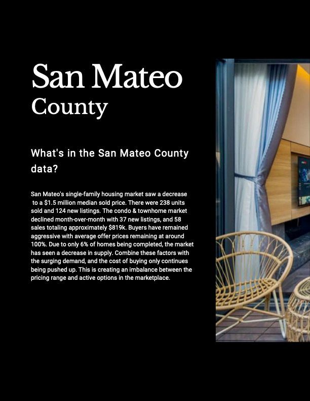 What 's in the san mateo county data ?