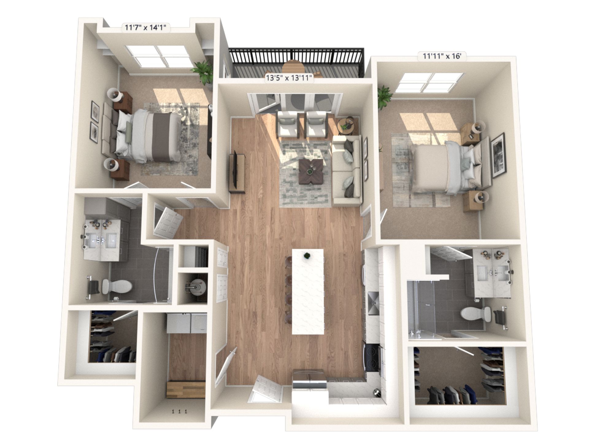 1, 2 & 3-Bedroom Apartments in West Knoxville | The Rowan