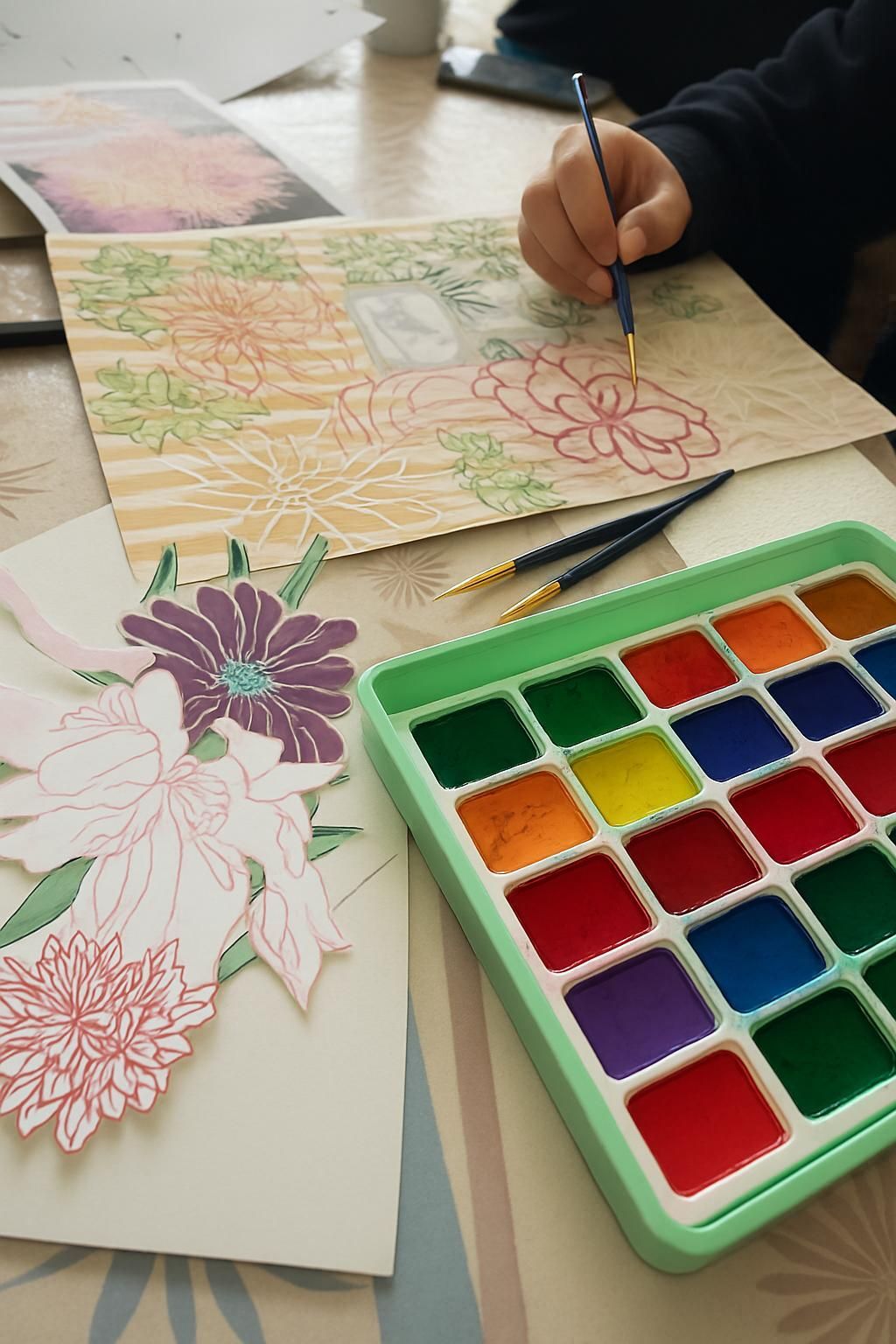 Student art session
