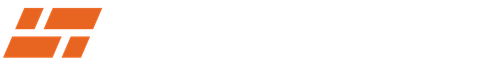 there are two orange lines on a white background .
