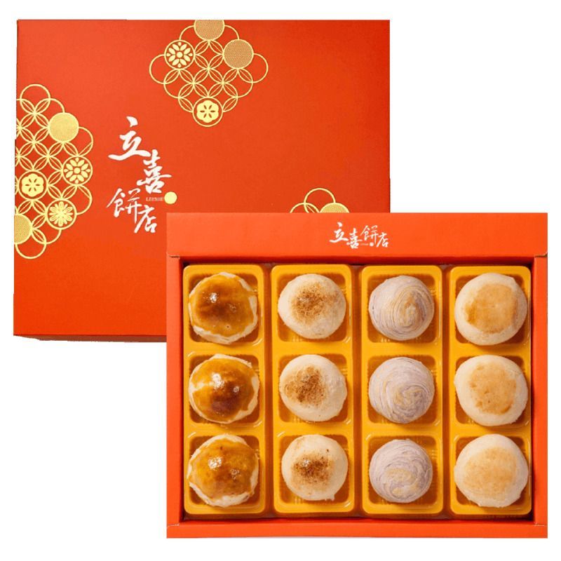 【立喜餅店】 G01 經典品月禮盒 12入