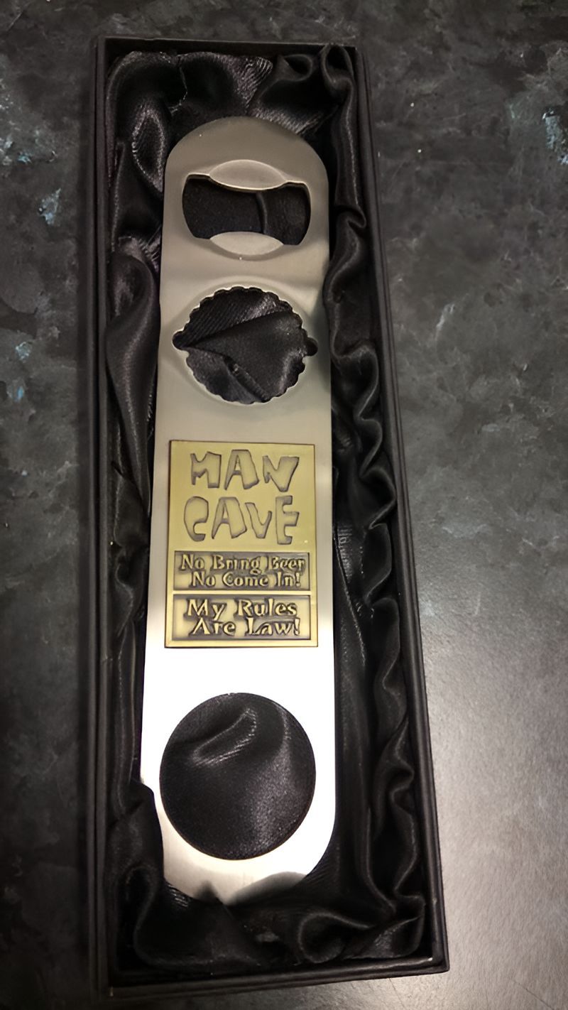 A Bottle Opener in a Box That Says Happy Five — Central West Trophies & Embroidery In Orange, NSW