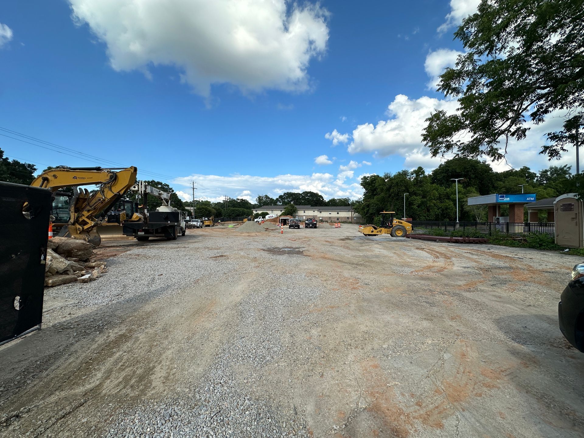 Construction site for the new Café Racer in Auburn Alabama on the corner of Glenn Ave and Opelika Road