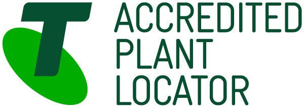 The logo for accredited plant locator is green and white