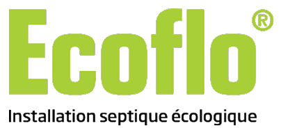 Un logo vert et blanc pour une entreprise appelée ecoflo