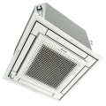 A picture of a cassette air conditioner on a white background.