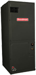 A supreme air conditioner is sitting on a white surface.