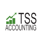 TSS Accounting logo with green rising bars and arrow beside black text
