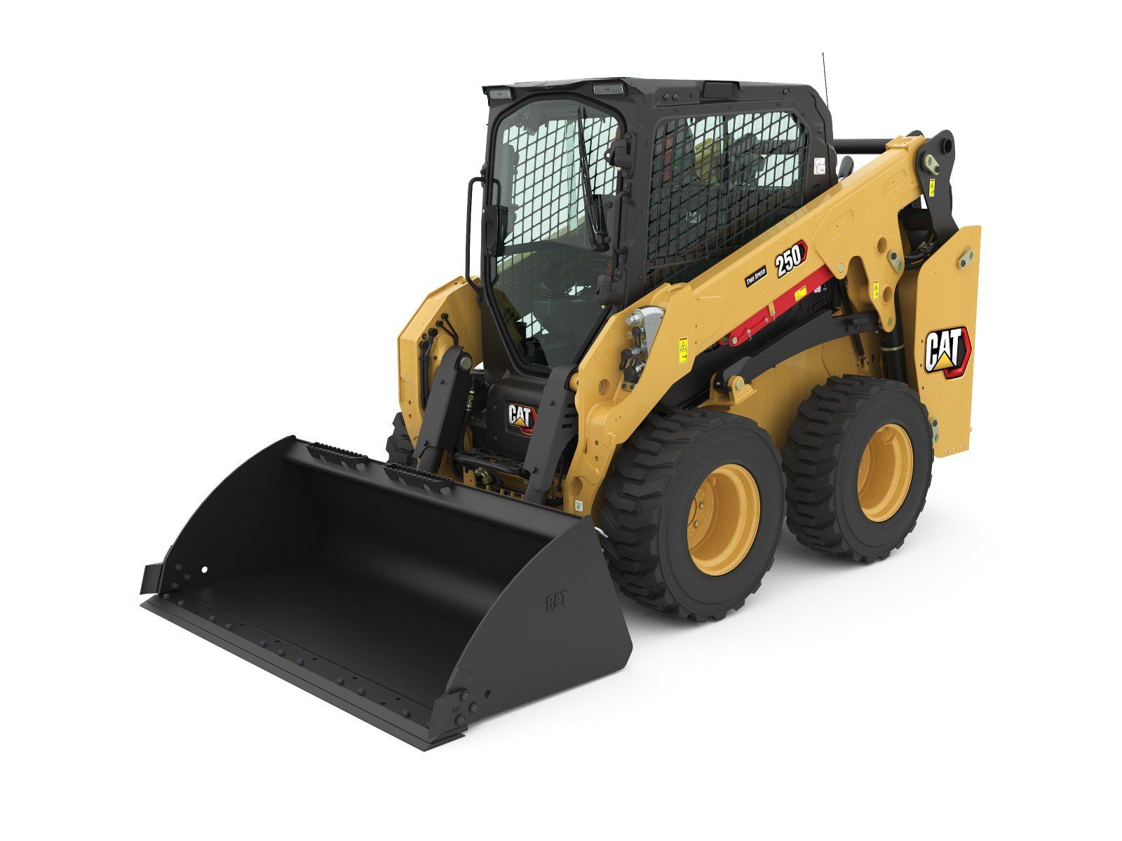 Caterpillar 250 skid steer loader — vertical lift, 66 in wide