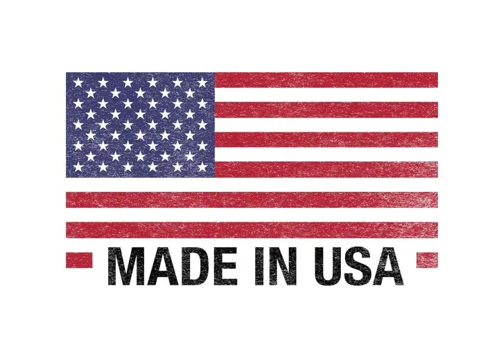 American flag with a distressed texture, positioned above the bold, black text