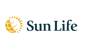 The Sun Life logo: a stylized gold sun and globe icon next to the company name in dark blue text.