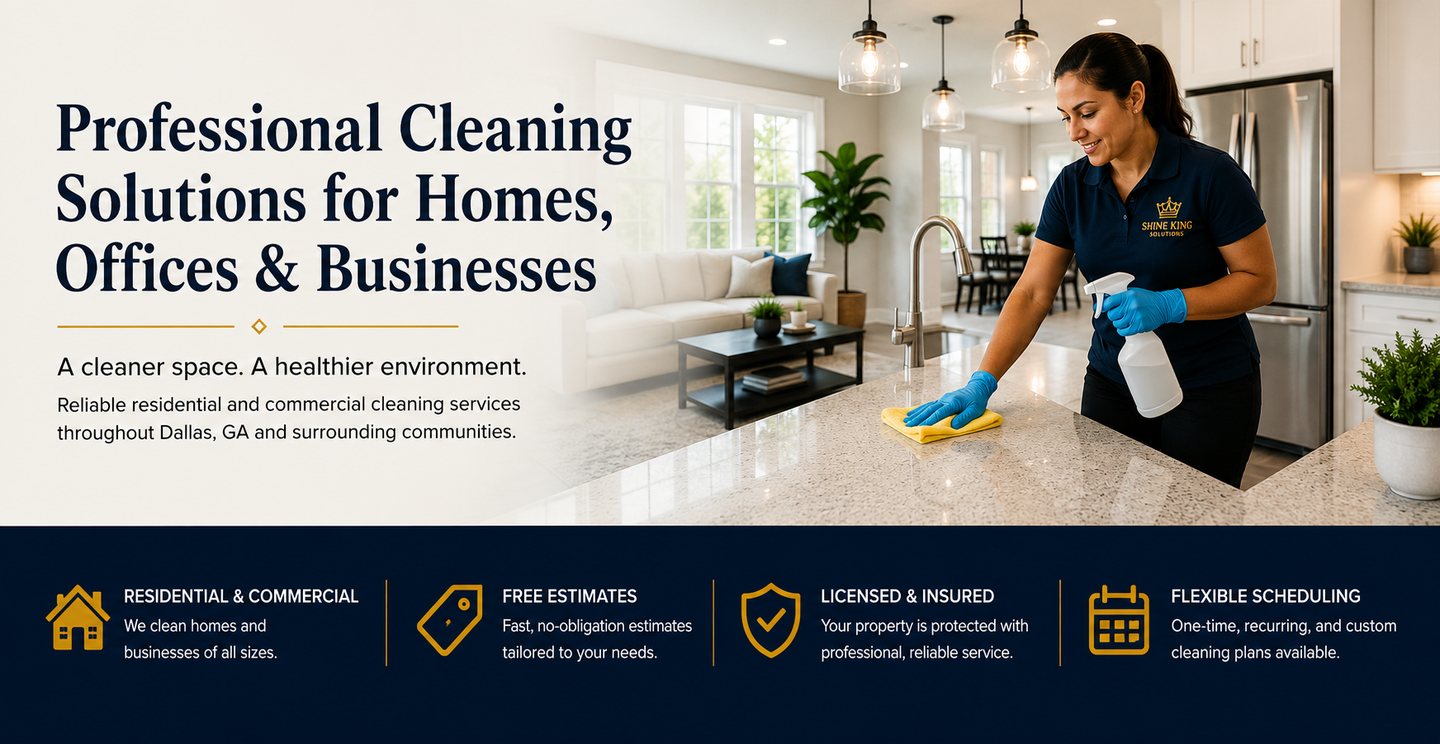 Professional residential cleaning service in Dallas, GA