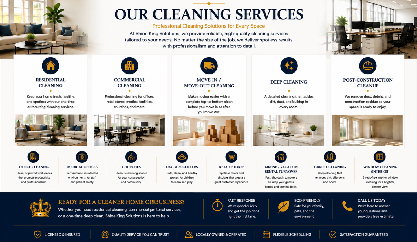 Professional residential cleaning service in Dallas, GA